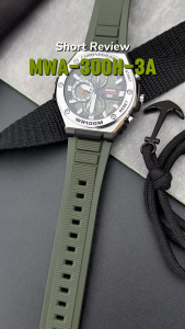 Casio Original MWA-300H-3A / MWA-300H-3AVDF Jam Tangan Pria Analog Chronograph Bergaransi