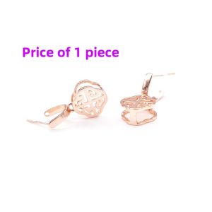 Long Needle Oval Buckle Plated 18K Gold Pendant Buckle Jade Jade Scupture of Mercy Goddess Jade Pendant Buckle Jade Necklace Connecting Buckle