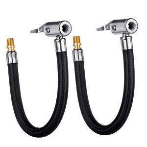 【AutoRobe】Car Tire Air Inflator Hose Inflatable Pump Extension Tube Adapter Twist Tyre Air Connection Locking Air Chuck Bike Motorcycle