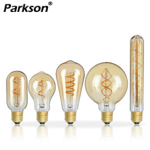Retro Vintage E27 LED Filament Light Bulb 220V 3W ST64 A60 G80 G95 G125 T185 Edison LED Lamp For Home Glass Decor Spiral Diode
