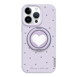 MASFEIL | Purple Heart Design All-Inclusive Protective Case With Stand Premium Feel