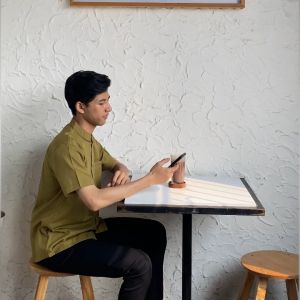 Atasan Kemeja Shanghai Yaman Chiangi Shirt RS31- Hem Baju Kemeja Koko Kemko Lengan Pendek Polos Pria Basic Jumbo Big Size