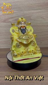 Tượng Thần Tài Phát - Tượng Thần Tiền Phú Quý [Hợp Mệnh THỔ] - Cao 20cm - TT2504