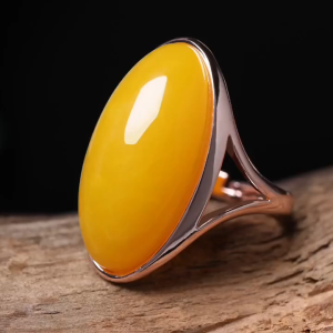 1pc Vintage Arabian Style Synthetic Stone Ring Silver Plated Adjustable Open Band Crystal Exaggerated Personality Design Ideal for Daily Wear & Gift-Giving ValentineS Day Suitable