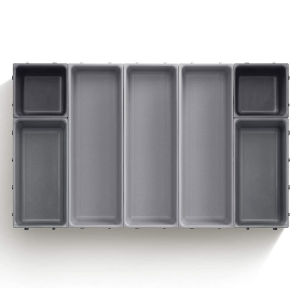 7pcs Drawer Kitchen Storage Box Cutlery Organizer Free Combination Separated Multifunction Sundries Stationery Desk Storage Tray