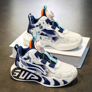 Boys Spring Running Shoes with Rotating Buckles