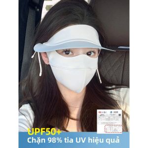 ZHIYADU | Mặt Nạ Chống Nắng Toàn Diện Ice Silk Có Mũ Đính kèm