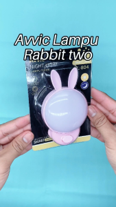 Avvic x Lampu Tidur Karakter Rabbit Two Colour LED Night Light Lampu Malam LED On/Off Saklar