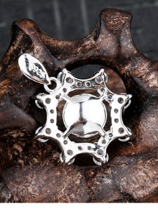 สร้อยคอเงินแท้ S925 พร้อมรูสำหรับติดเพชรเทียม ไข่มุก ลูกปัดกลม จี้แบบ DIY จี้รูปพระจันทร์ จี้รูปพระจันทร์เงินแท้ S925