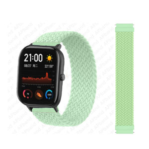 20mm 22mm Braided solo loop For Amazfit GTS/4/3/2/2e/GTS2 Mini/GTR 4/3 pro/GTR2/2e/stratos 2/3 Bracelet Watch Amazfit bip straps
