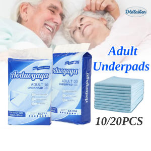 Oldlaiben 10/20PCS Adult Care Pad Adult Underpads Disposable Underpads for Adults Elderly Incontinence Diaper
