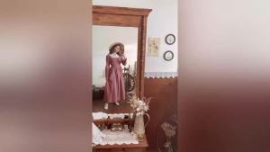 Scarlet Darkness Colonial Dress for Women Modest Prairie Pioneer Costume Outfits