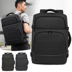 Men Business Backpack Multifunctional Portable Laptop Pack with USB Charging Outing Commuter Shoulder Bag Outdoor Travel Handbag
