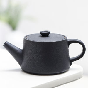 New Style Ceramic Teapot Household Japanese Style Minimalist Small Handle Kung Fu Tea Set Retro Frosted Tea Making Single Teapot Promotion