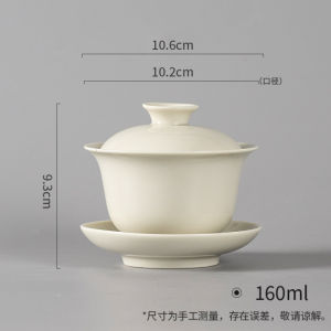 Cốc Trà Gốm Sứ Vẽ Tay Bằng Tro Cỏ Mù Tạt Ba Nguyên Tố Cốc Trà Gốm Sứ Dùng Tại Nhà Đĩa Lót Chống Bỏng Bộ Trà Gongfu