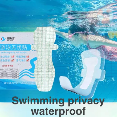 Pads period untuk berenang kalis air SWIMMING WORRY FREE STICKERS Pelekat berenang kalis air anti-bocor