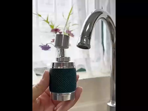 หัวต่อก๊อกน้ำ ปรับได้ 3 ระดับ พร้อมตัวกรองน้ำ หมุนได้ 360 องศา ขนาด 6 หุน พร้อมข้อต่อ 8 หุน