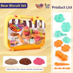 PALONG | Colorful Kinetic Sand and Modeling Clay DIY Toy Kit