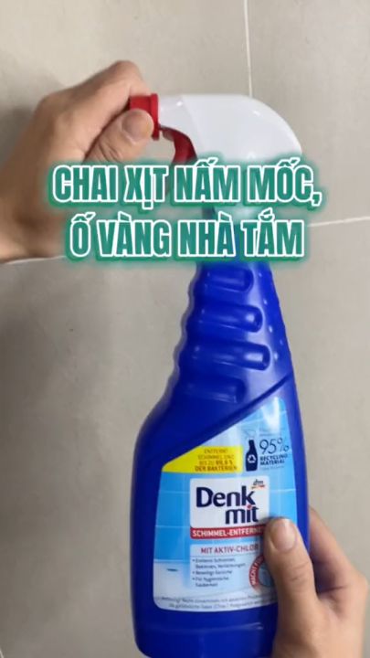 Xịt Ngăn Ngừa Và Xử Lý Vết Mốc Trên Gạch, Viền Chỉ Gạch, Tường Denkmit ...