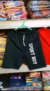 Celana Pendek Anak Laki-Laki Sporty Merah / Hitam / Biru Usia 3-10 tahun