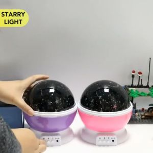 Lampu Tidur Bulat Putar Proyektor Bulan Bintang Moon Star Master Light