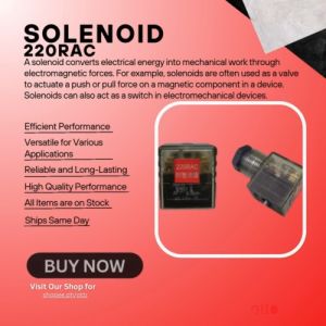 Solenoid 220RAC Secondary Solenoid