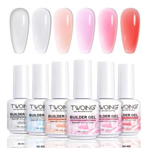 Gel Làm Móng TWOING 15ml Màu Trắng Nude Hồng Gel Nối Móng UV Gel Làm Móng Đa Năng Dùng Được Cho Tiệm Nail Và Làm Tại Nhà
