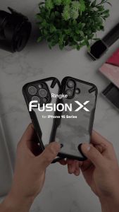 Ringke Fusion-X Compatible with iPhone 16 Pro Max Case Cover Transparent Hard Back Soft Flexible TPU Bumper Scratch Resistant Shockproof Protection iPhone 16 Pro Max Back Cover