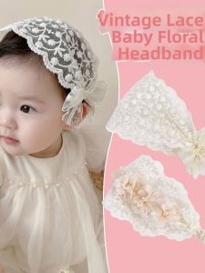 ENEN | Retro Lace Baby Headband For Fontanel Protection Hair Accessories