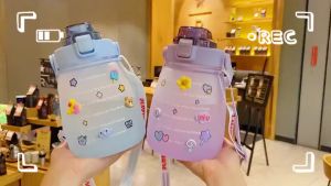 BOTOL MINUM BESAR JUMBIO RAINBOW TALI 1300ML 1122-155