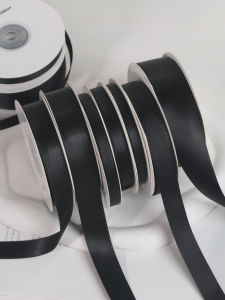 NingChu Ribbon | Black DIY Gift Packaging & Cake Floral Decoration Ribbon