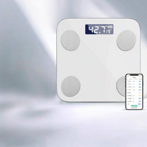 Smart Mini Electronic Scale Body Fat Analyzer Precision Charging Health Weight Loss Tracker Bluetooth Steel Glass Display