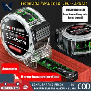 Tidak ada kesalahan 100% akurat: Wingent 5M/7.5M/10M Menebal dan tahan aus /Pita Pengukur Kelas Industri Presisi Tinggi Baja Tahan Karat Tebal Neon Tahan Air