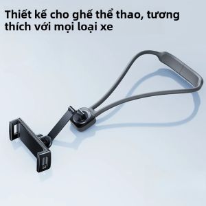 Giá Đỡ Máy Tính Bảng Đa Năng Hipacool Gắn Ghế Ô Tô Xoay 360 Độ °   Giá Đỡ Có Thể Điều Chỉnh Xoay Được Cho Máy Tính Bảng 47-13” Phụ Kiện Ghế Thể Thao