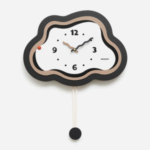 Modern Simple Wall Clock EMITDOOG No Punching Required for Hanging Ideal for Living Room And Restaurant Decorative Art Clock