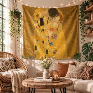 VIKAMA Jesus Walking On Water Mosaic Wall Tapestry Christian Religious Disciples Boat Sea Miracle Faith Spiritual Art Decor Boho