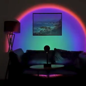 Lampu Proyektor 4in1 Mode Lampu Sunset Rainbow Sunset Red Sun