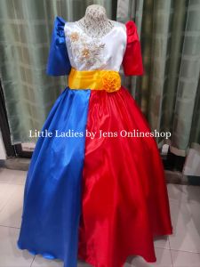 Filipiniana gown Watawat inspired - event for school Linggo ng wika