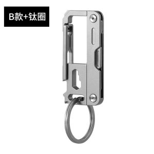 Móc khóa đa năng titanium có lưỡi rọc giấy kiêm phẩu thuật EDC M14