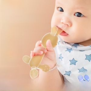 Beingmate Baby Teething Toy Silicone Chewable Tooth Gel Stick Prevents Hand Eating Suitable for Infants And Toddlers