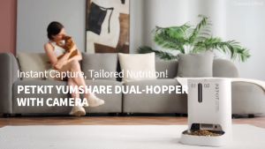 PETKIT GEMINI YUMSHARE Máy ăn 2 ngăn có camera cho thú cưng(Bảo hành 12 tháng)