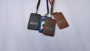 Name Tag Id Card Holder Kulit Terlaris