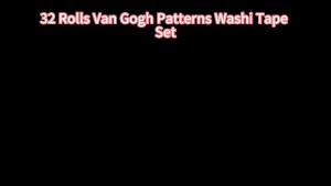 Bộ 32 Cuộn Băng Dính Washi Có Màu Sắc Họa Tiết Van Gogh Băng Dính Trang Trí Để Ghi Nhật Ký Băng Dính Nghệ Sĩ Cổ Điển