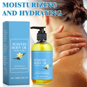 1-5pcs Stress Relief Body Oil with Vanilla - Deeply Moisturizes & Soothes Muscles Herbal Formula for Relaxing Bath & Massage.