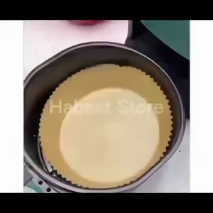50pcsDisposable Paper Liner Round Non Stick Air Fryer Parchment Paper Baking Paper Air Fryer Paper (45x16cm)
