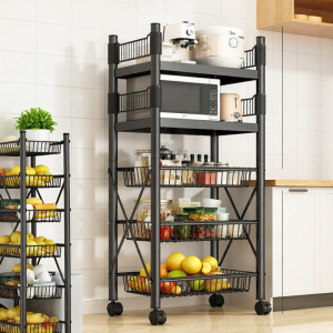 Home Floor Multi-layer Microwave Oven Storage Rack