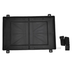12V RV Marine Battery Tray with Hold down Strap Boat Holder for Yatch Trailer - Secure Storage for Watercraft And Camping