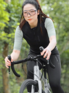 WOSAWE Women Cycling Jersey Breathable Sunscreen UPF50+ Sports Bike Short Sleeve Shirts