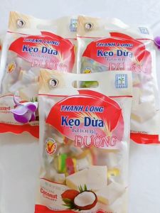 Kẹo dừa sáp không đường Bến Tre túi 400gr