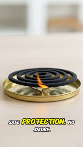 40pcs Mosquito Coil Smokeless | Organic Mosquito Coil Repellent | Fruit Tree Extract Mosquito Coil for Indoor/Outdoor